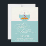 Liebliche Hochzeit von Fischen speichern Datum Ank Save The Date<br><div class="desc">Erinnern Sie Ihre Lieben daran,  mit diesen unwiderstehlich niedlichen Karten von Paper Girl für Ihren Hochzeitstag Save the Date.</div>
