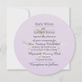 Liebliche Hummingbirds Hochzeit Einladung