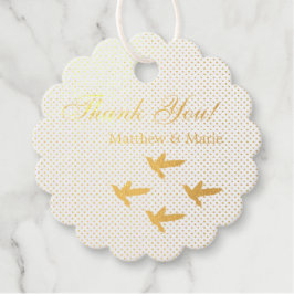 Liebliche Hummingbirds Wedding Danke Geschenkanhänger