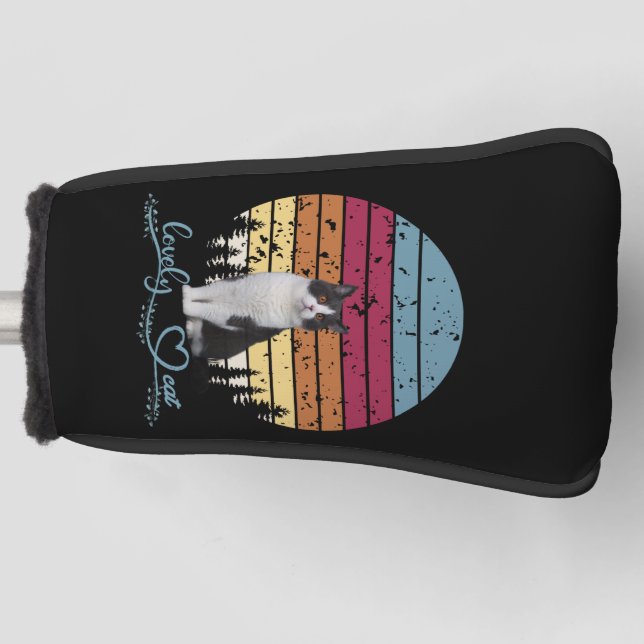 Liebliche Katze Golf Headcover (Vorderseite)
