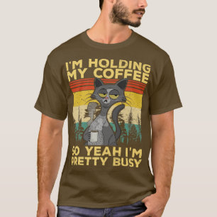 Liebliche Katze Kaffee Katzen Mutter Papa Espresso T-Shirt