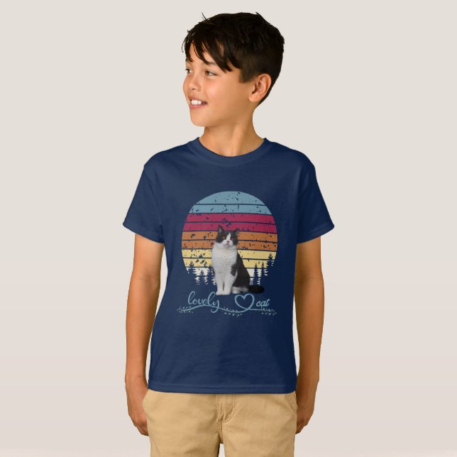 Liebliche Katze T-Shirt (Vorne ganz)