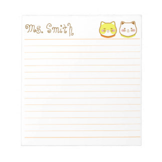 Liebliche Katzen Notepad Notizblock