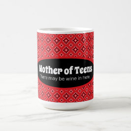 Liebliche Mutter von Teens Red Bandana Tasse