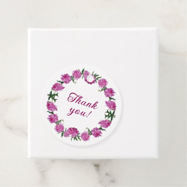 Liebliche Peonies. Geschenkanhänger (Beispiel)