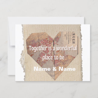 Liebliche personalisierte Karte für Ihren Liebsten