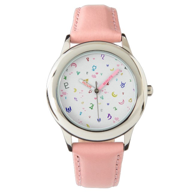 Liebliche Planeten Armbanduhr (Vorderseite)