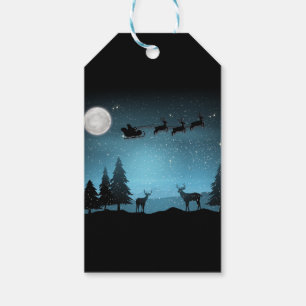 Liebliche Reindeer At Night Geschenkanhänger