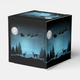 Liebliche Reindeer At Night Geschenkschachtel
