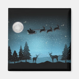 Liebliche Reindeer At Night Magnet