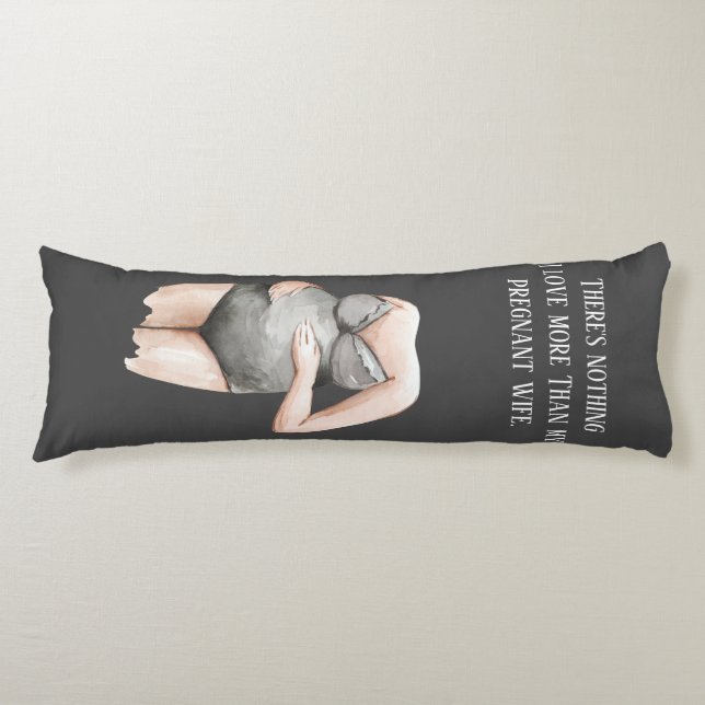 Liebliche romantische Ehefrau mit Zitat Seitenschläferkissen (Vorderseite)