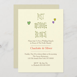 Liebliche romantische Herzen Einladung