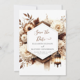 Liebliche romantische Hochzeit Save The Date