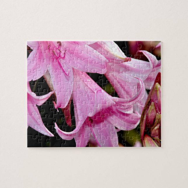 Liebliche rosa Lilien Puzzle (Horizontal)