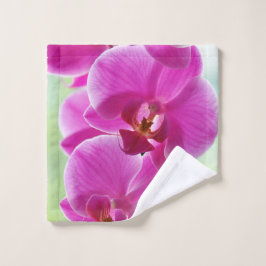Liebliche rosa Orchideen Waschlappen