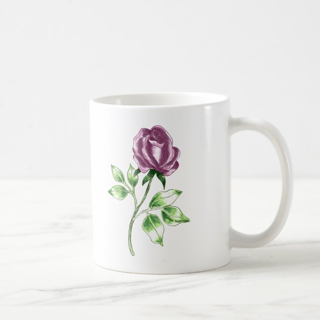 Liebliche Rose Kaffeetasse (Rechts)