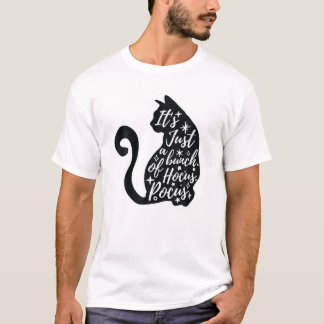 Liebliche schwarze Katze mit funkelnden Sternen T-Shirt