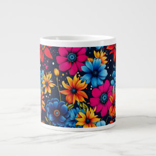 Liebliche süße Blume und Rose Jumbo-Tasse