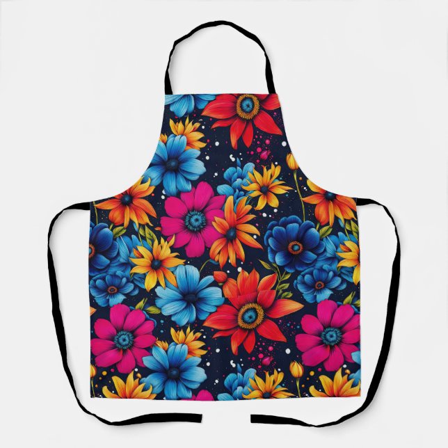 Liebliche süße Blume und Rose Schürze (Vorderseite)