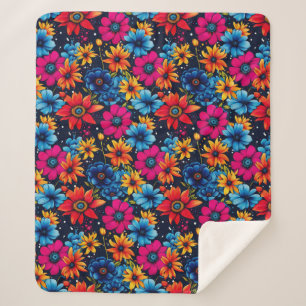 Liebliche süße Blume und Rose Sherpadecke
