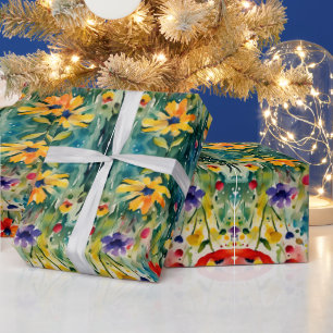 Liebliche Süße Blumen und Rosen Geschenkpapier