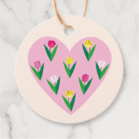 Liebliche Tulpen. Gastgeschenkanhänger