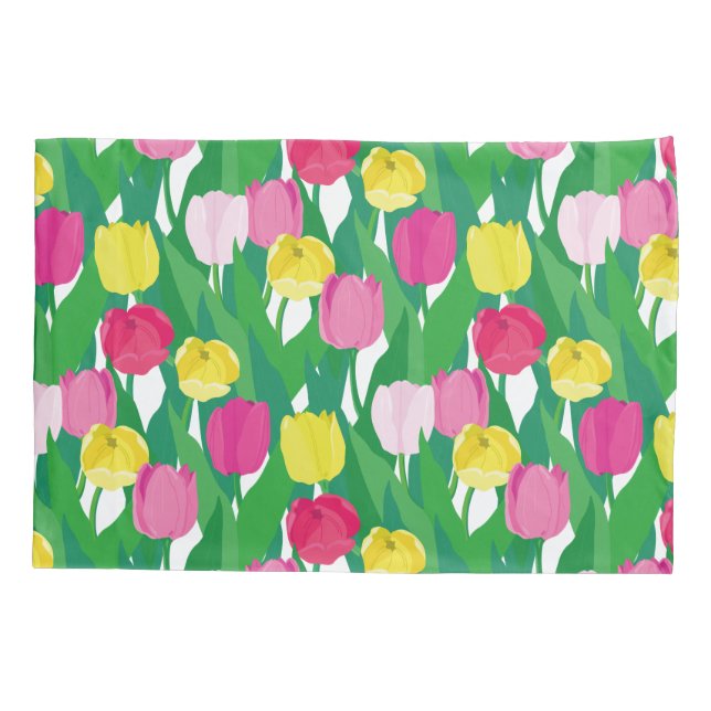 Liebliche Tulpen. Kissenbezug (Rückseite)
