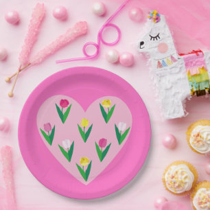 Liebliche Tulpen. Pappteller