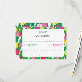 Liebliche Tulpen. RSVP Karte