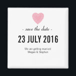 Liebliche und einfache Hochzeit speichern Sie das  Magnet<br><div class="desc">Liebliches und einfaches Hochzeitsdesign "Save the Date" mit Spitzen-Herz und individuellen Namen,  Datum,  Ort und Texte. Einfach zu personalisieren und vollständig anpassbar. Bestellen Sie noch heute und beeindrucken Sie Ihre Familie und Freunde mit diesem einzigartigen Design!</div>