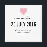 Liebliche und einfache Hochzeit speichern Sie das  Magnet<br><div class="desc">Liebliches und einfaches Hochzeitsdesign "Save the Date" mit Spitzen-Herz und individuellen Namen,  Datum,  Ort und Texte. Einfach zu personalisieren und vollständig anpassbar. Bestellen Sie noch heute und beeindrucken Sie Ihre Familie und Freunde mit diesem einzigartigen Design!</div>