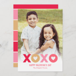Liebliche XOXO Editable Color Valentine Day Card Feiertagskarte