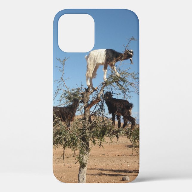 Liebliche Ziegen in einem BaumCase-Mate-iPhone-Geh Case-Mate iPhone Hülle (Rückseite)
