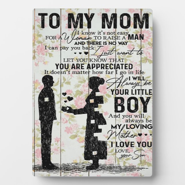 Liebliche Zitate meiner Mama, Mama vorhanden Fotoplatte (Vorderseite)