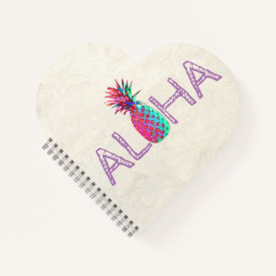 Lieblicher Aloha Hawaiianischer Ananas Notizbuch