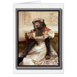 Lieblicher Chimp in Gown