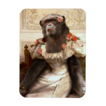 Lieblicher Chimp in Gown