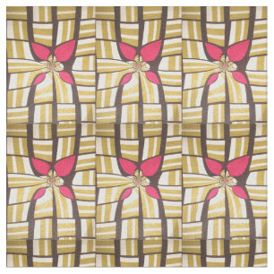 Lieblicher Coffee Brown spuckt afrikanisches Print Stoff
