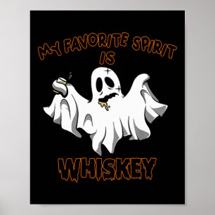 Lieblicher Geist ist Whiskey Boo Groovy Niedlich G Poster