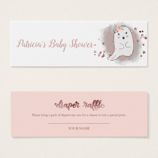 Lieblicher Ghost Halloween Baby Duschdusche Windel (Vorne & Hinten)