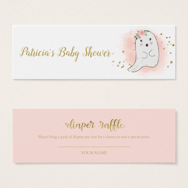 Lieblicher Ghost Halloween Baby Duschdusche Windel (Vorne & Hinten)