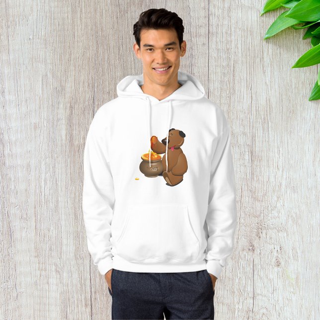 Lieblicher Honig-Liebesbär mit Honigtopf Hoodie (Von Creator hochgeladen)