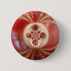 Lieblicher internationaler Cricket Red Leather Bal Button