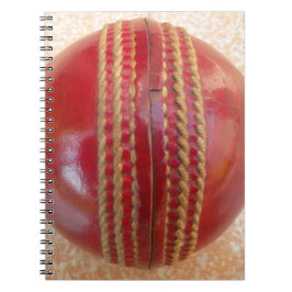 Lieblicher internationaler Cricket Red Leather Bal Notizblock