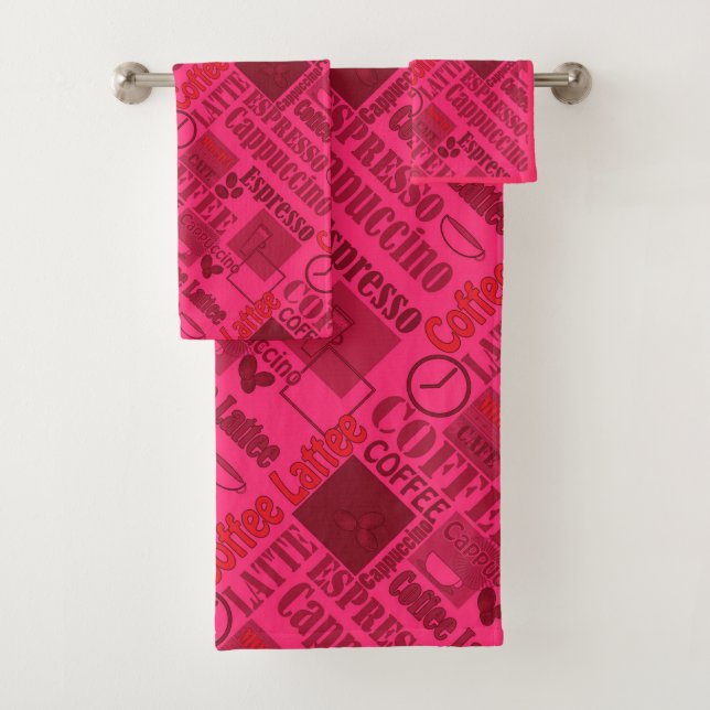 Lieblicher Kaffee Badhandtuch Set (Insitu)