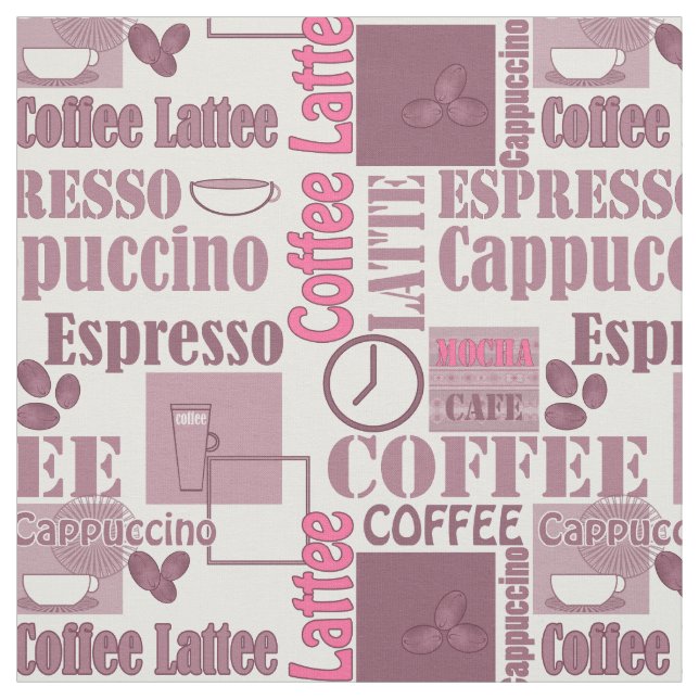 Lieblicher Kaffee Stoff (Muster)