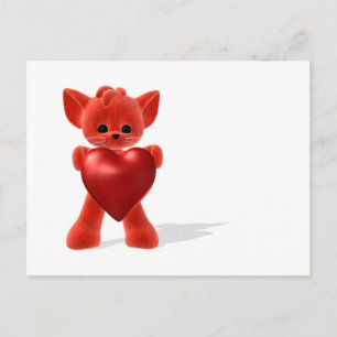 Lieblicher kleiner Fuchs Postkarte