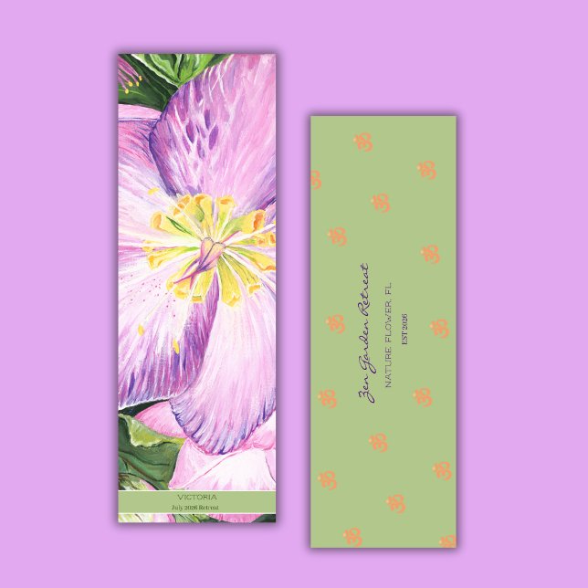 Lieblicher Lavendel-Blumen-Ferien-Ruhesitz nach Ma Yogamatte (Gorgeous Personalized Yoga Mat for your Wellness or Yoga Retreat Guests! What a lovely Memento :))