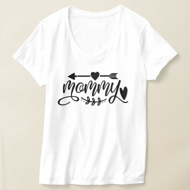 Lieblicher mami T - Shirt mit Herzen (Ablage )