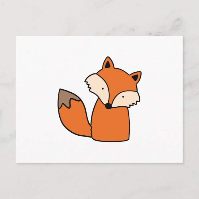 Lieblicher roter Fuchs Postkarte (Vorderseite)